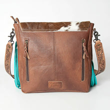 Load image into Gallery viewer, Brown and Turquoise Messenger Crossbody ADBG830
