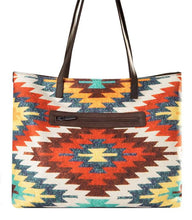 Load image into Gallery viewer, Wrangler Aztec Pattern Print Canvas Tote Bag
