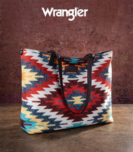 Load image into Gallery viewer, Wrangler Aztec Pattern Print Canvas Tote Bag
