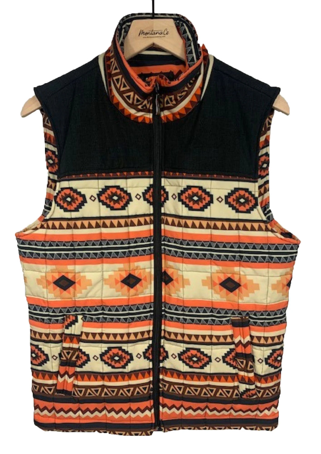 Men's Western Aztec Puffer Vest