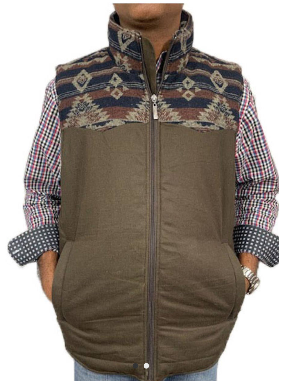 Men's Brown Vest