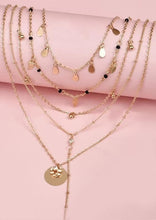 Load image into Gallery viewer, Gold water drop necklace
