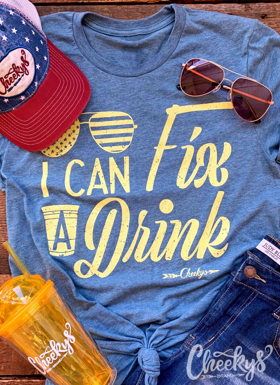 I Can Fix a Drink on Chambray
